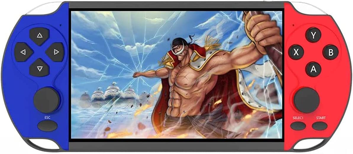 CHROX Console per Videogiochi A Doppio Giocatore con Maniglia Wireless da 6,5 Pollici Giochi 9100 Incorporati, Sistema di Gioco Portatile per Simulatori, Regalo di Natale per Bambini