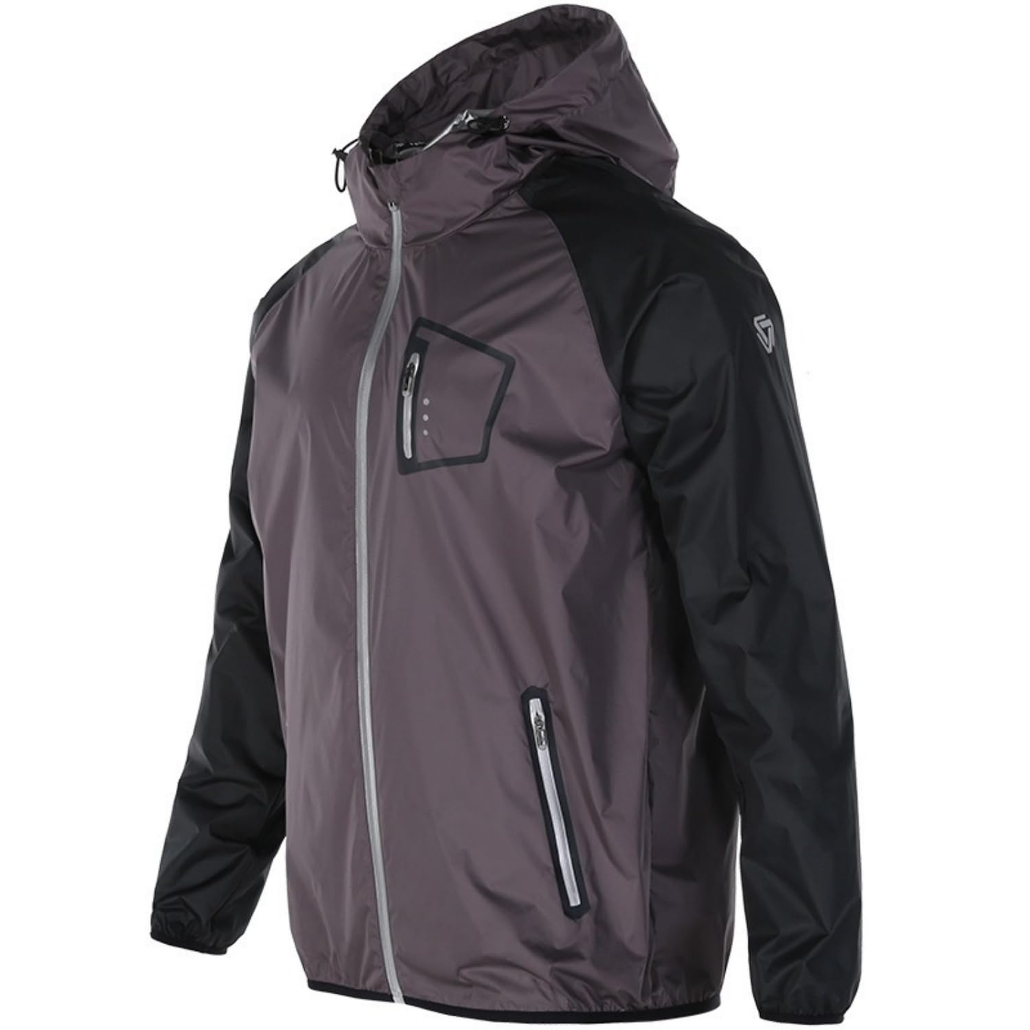 Sauna Suit for Men Sweat Sauna Jacket Gym Workout Exercise Sweat Suits Long Sleeve Zipper Shirt with Hood Body Shaper Gym Top
