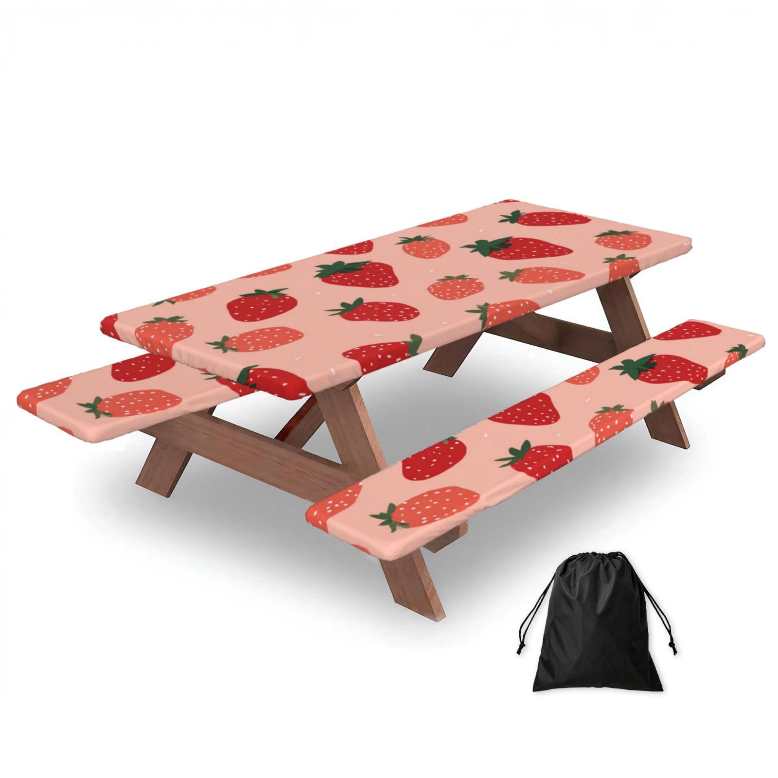 Nappe de pique-nique à pois anti-vent finie la nappe qui s'envole sur la table de camping 1.8m
