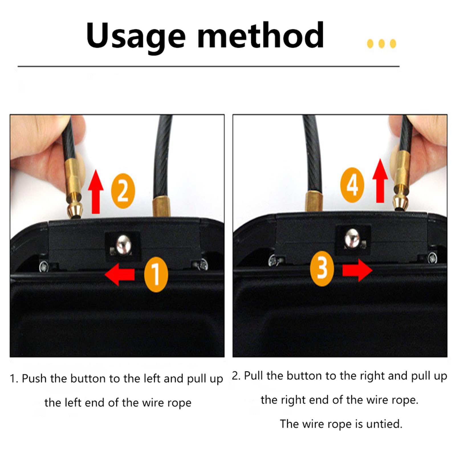 Coffre-fort portable sans clé avec chaîne amovible – Coffre-fort de voyage en caoutchouc étanche pour téléphone, bureau et plage, noir