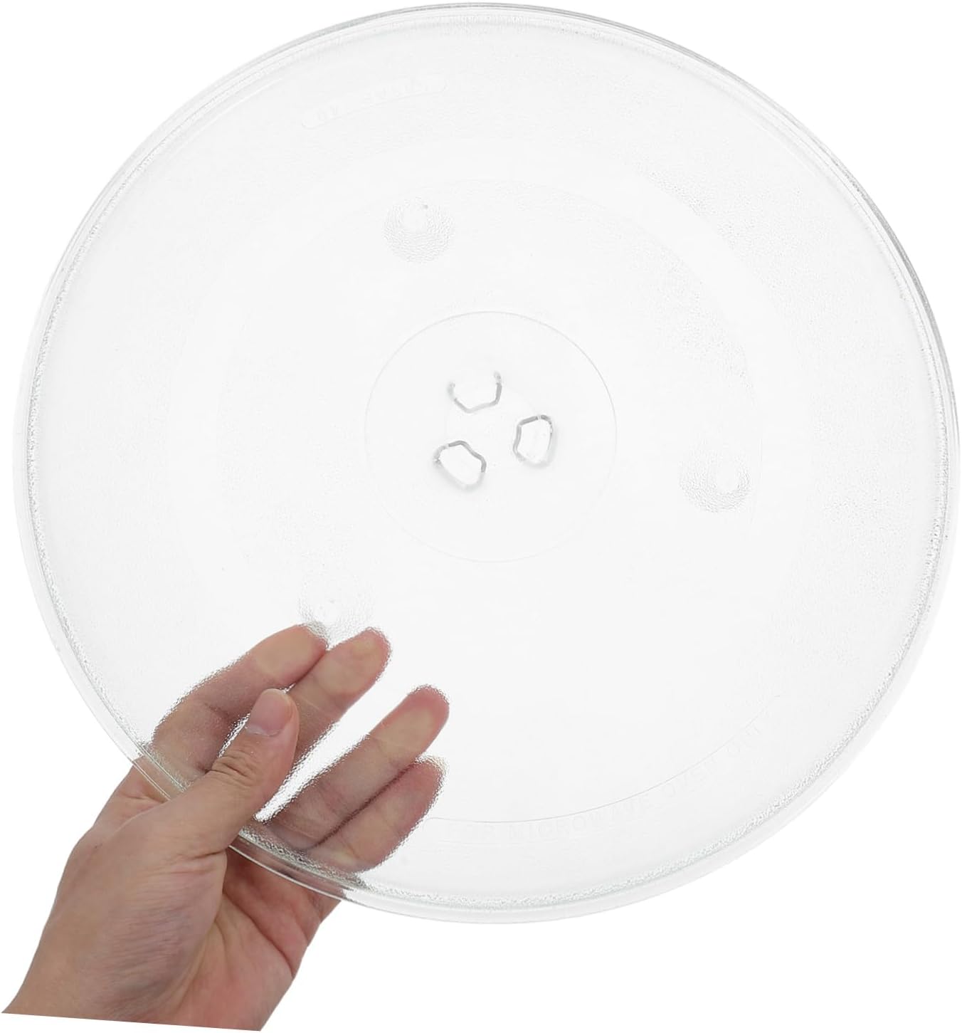 VILLCASE Microwave Glass Plate Replacement 31.5cm Sturdy Glass Microwave Turntable Tray for Cooking and Heating Food