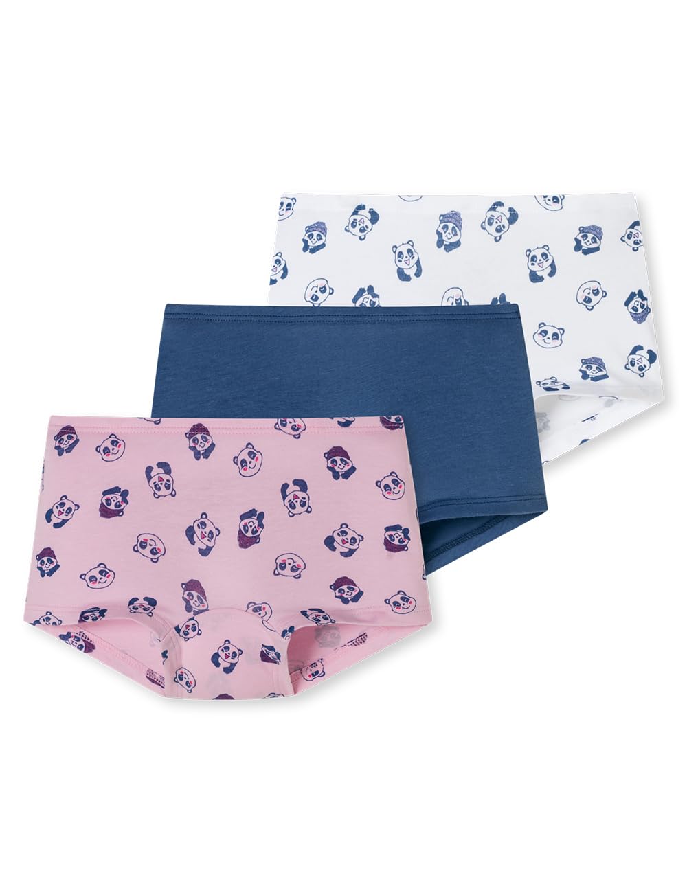 Schiesser Mädchen 3 PACK Unterwäsche Shorts hohe Passform - 95/5 Organic bio Baumwolle - Größe 92 bis 140