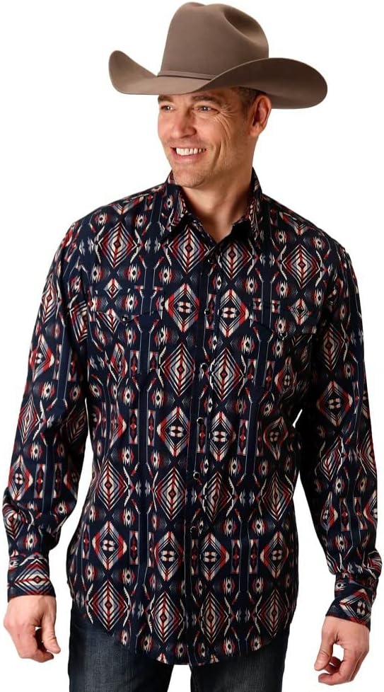 Roper Men's Black 100% Cotton Long Sleeve Shirt 3XL