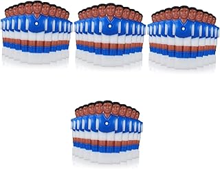BESPORTBLE 44 Pçs Fantoche Mini Bolas De Futebol Brinquedos Número Mini Bonecas Jogadores De Futebol De Mesa Jogadores De Pebolim Atletas Bonecos De Resina Figuras De Futebol De Mesa Figuras