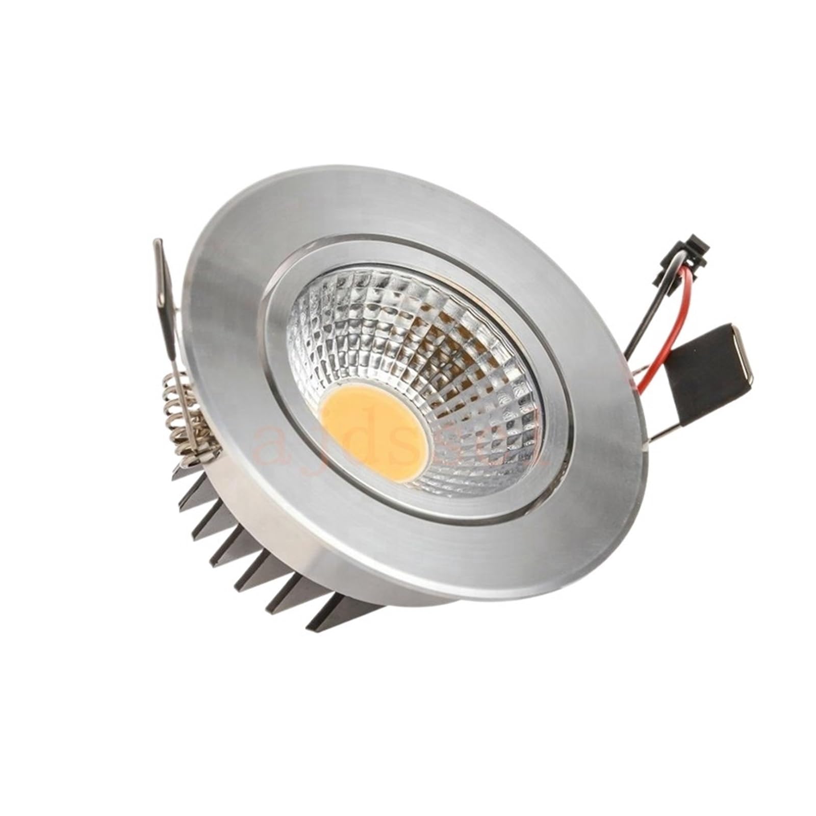 Foco empotrable LED redondo blanco de 9W regulable para techo CA 85-265V 3