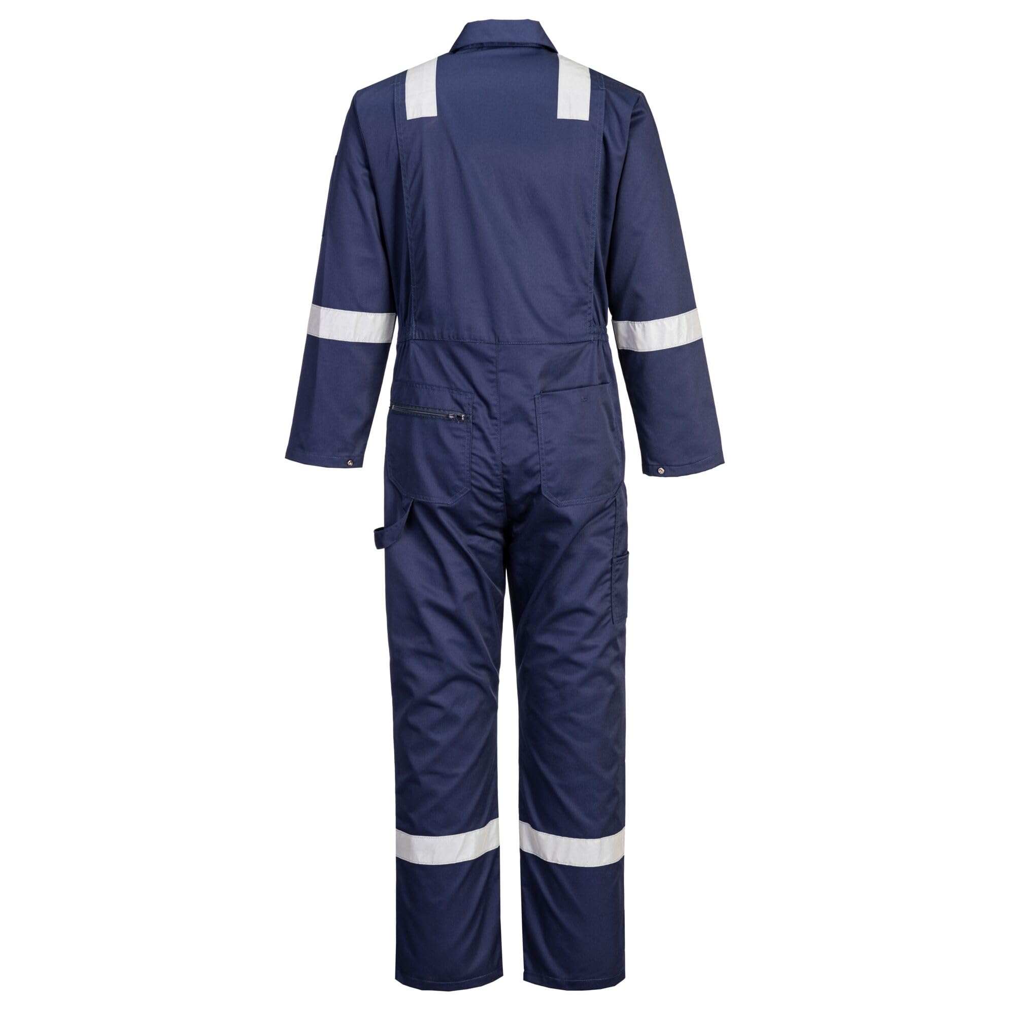 Portwest F813 Iona Sicherheitsarbeitsoverall Aus Polycotton Marine, XL