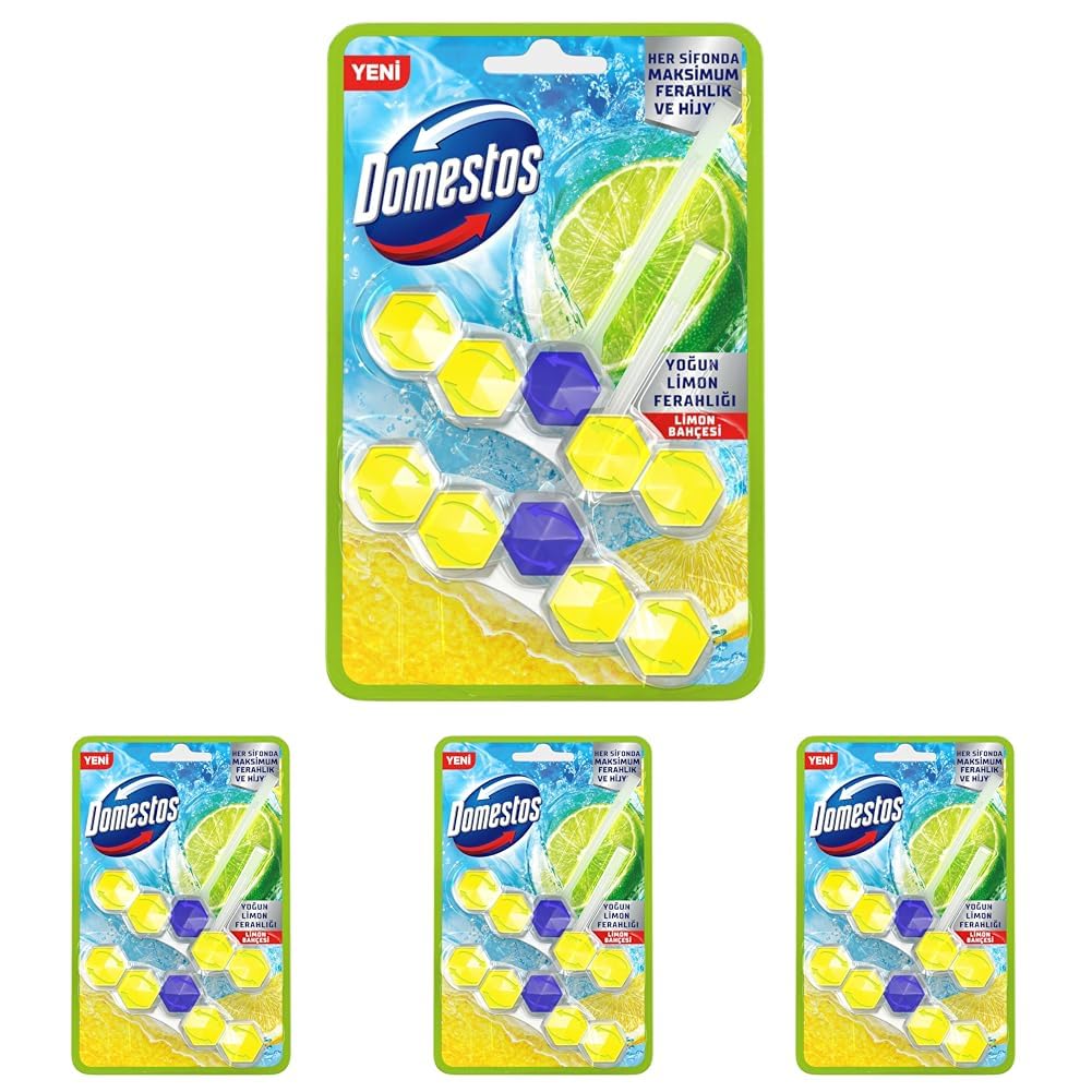 Domestos Tuvalet Bloğu Limon Bahçesi 100 G (4 paketi)