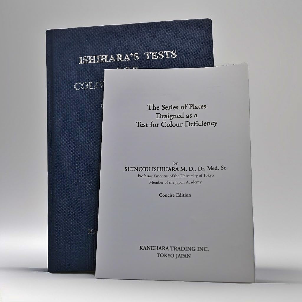 KASHSURG Ishihara Test Chart Books, for Color Deficiency (Pack of 5)