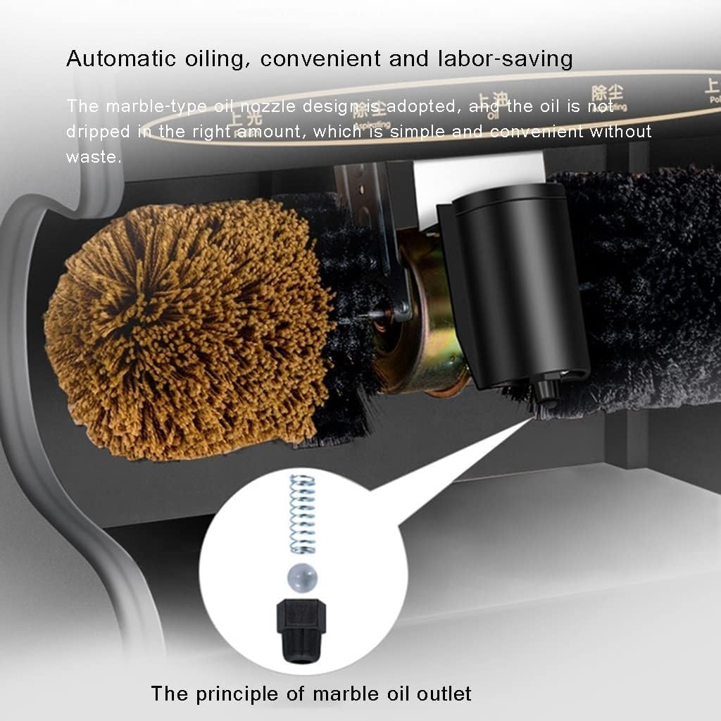 Perpetual Calendar Dual Start Shoe Polisher Vertical Automatic Electric Shoe Shine Machine, 128W Alr Motor Shoe Care Kit, for Hotel Lobby Electric Shoe Polisher Clean