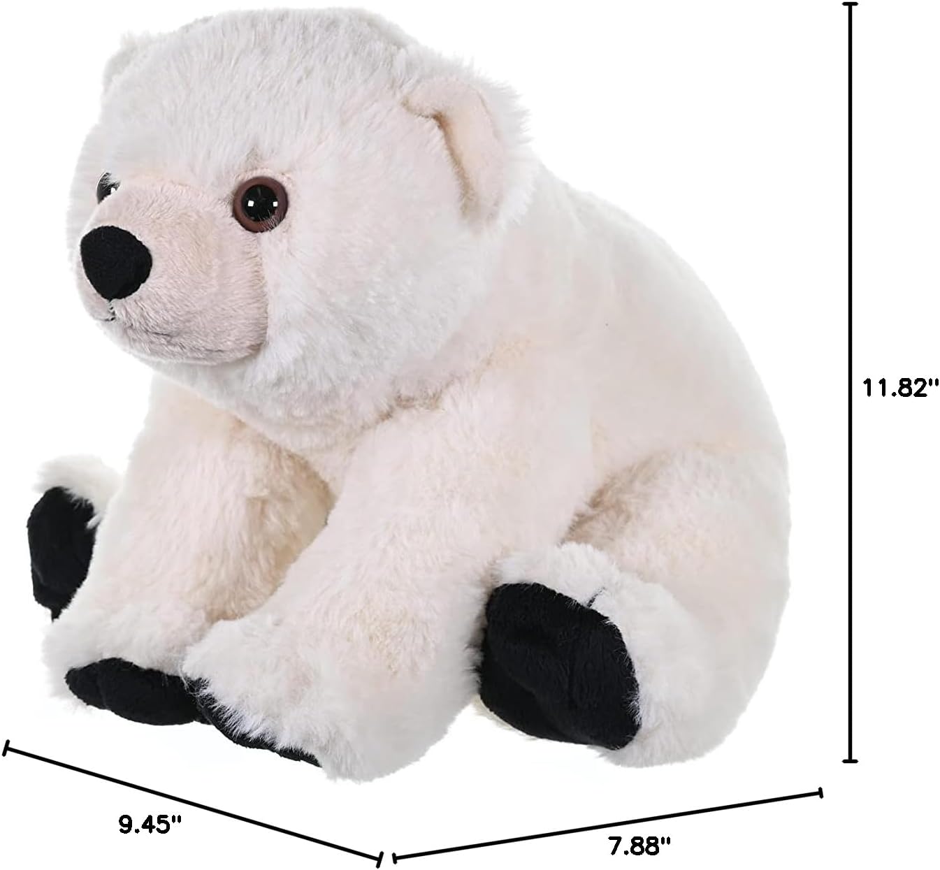 Wild Republic Polar Bear Baby Plush, Stuffed Animal, Plush Toy, Gifts for Kids, Cuddlekins 12 Inches
