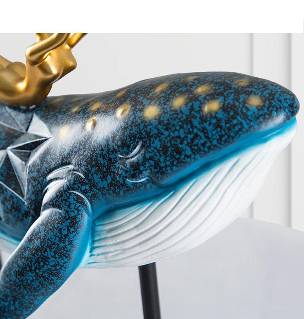 木製の彫刻クジラの置物木製の車の装飾香りデスクトップのキャラクター