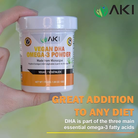 Omega 3 DHA Micro Algae Powder - Plant-Based & Vegan & Natural - 1.94oz/55g