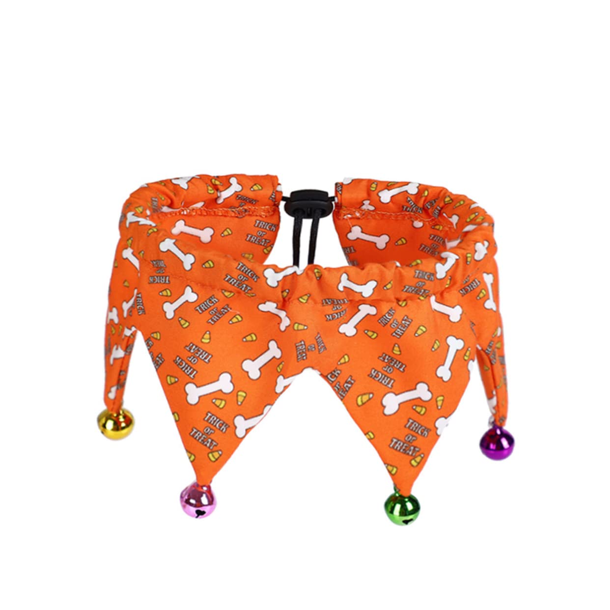 Toddmomy 6pièces Collier Ajustable pour Animaux De Compagnie avec Clochettes Lot de Halloween pour Chien Et Chat Orange Noir