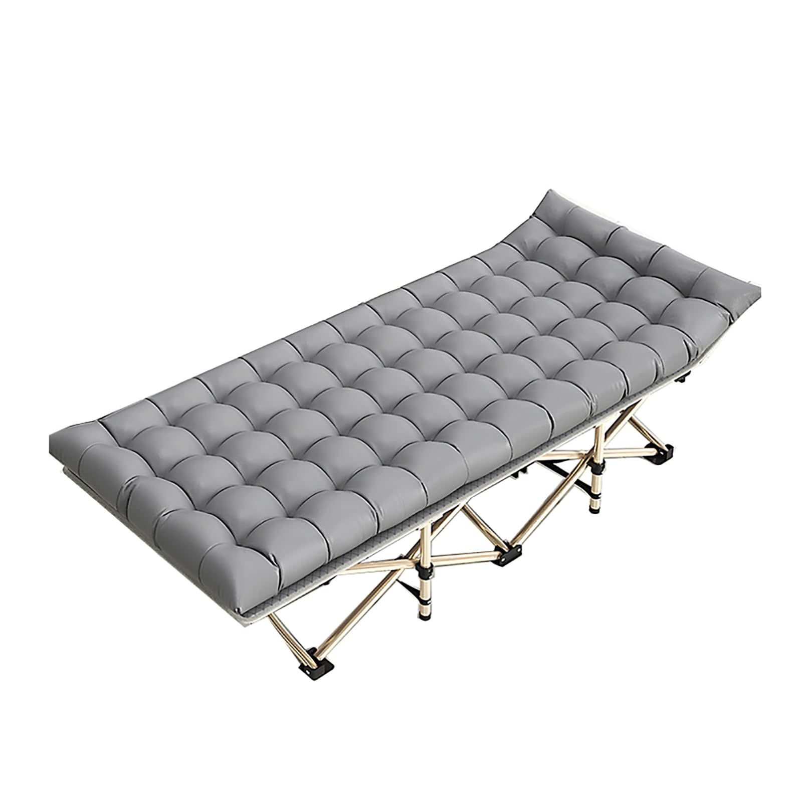 Klappbett mit Matratze, tragbares Gästebett, kompaktes faltbares Campingbett, starke Struktur für Zuhause, Büro oder Camping, einfach zu lagern und zu transportieren