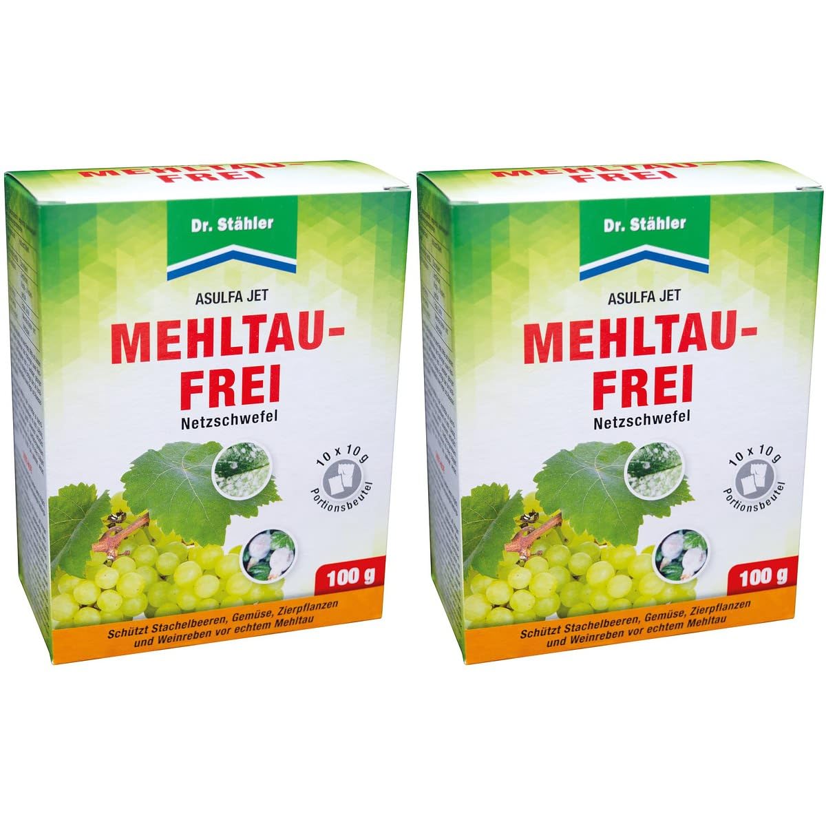2 x Dr. Stähler ASULFA® JET Mehltau-Frei - 10 x 10 g - Flora Sparpaket