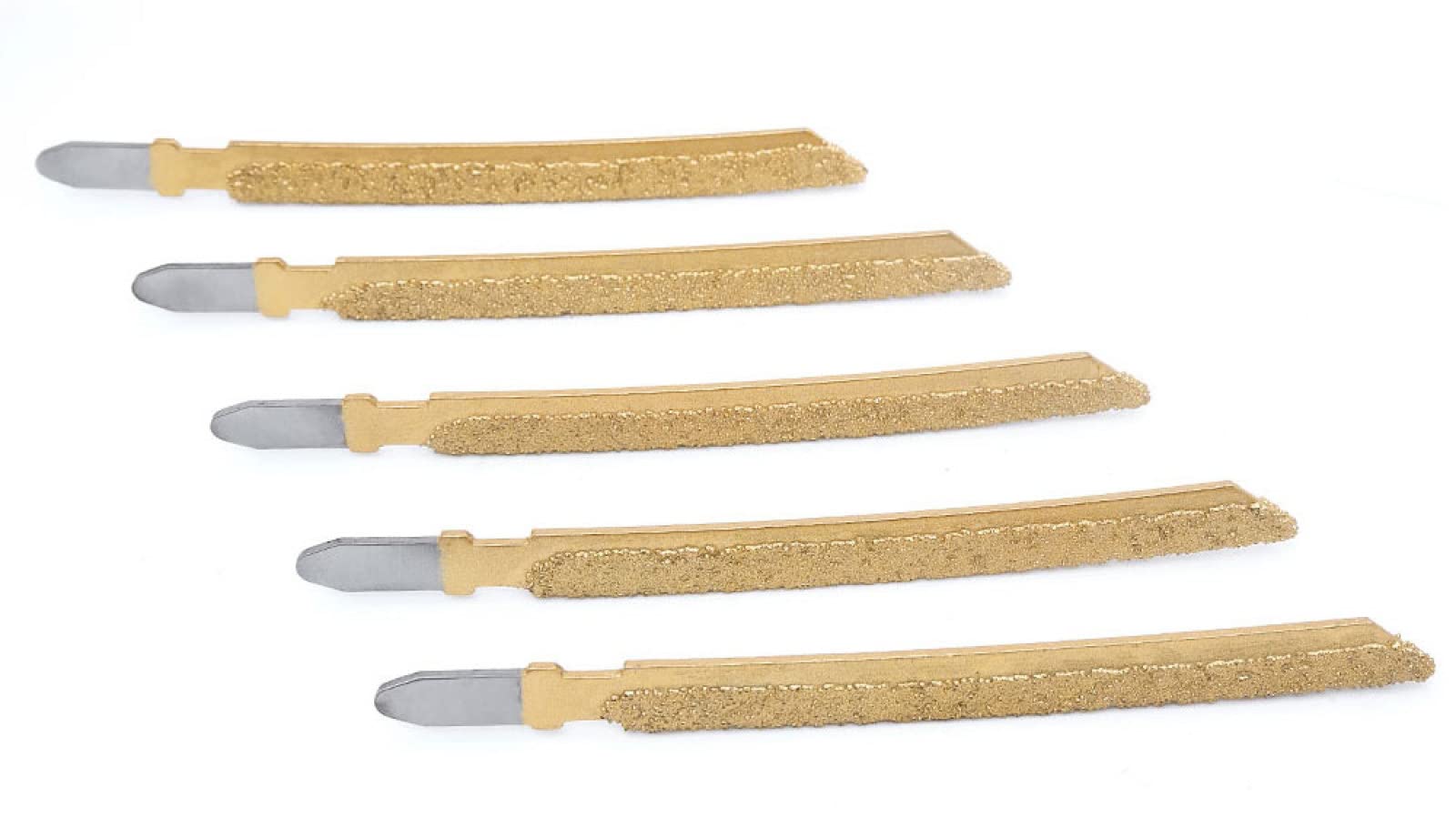 Lames De Scie Sauteuse Diamant Brasées Sous Vide - Lot De 3 Ou 5, Pour Carrelage, Granit, Marbre - 8