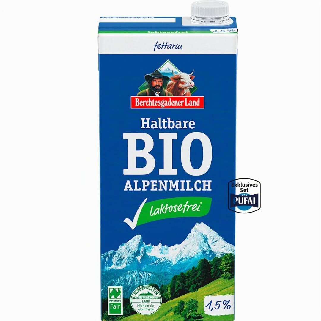 Laktosefreie Haltbare Milch 1,5% Fett Milch 1000 mililiter X 7 STÜCK