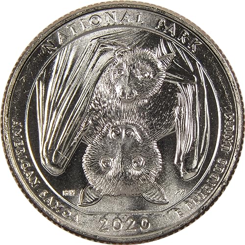 2020 D American Samoa National Park Quarter Uncirculated Clad 25c Coin