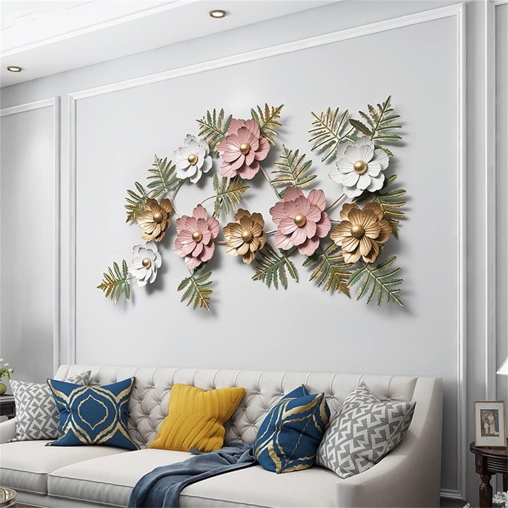 Metal Wall Decoration Living Room Creative Wrought Iron Wall Decoration Three-Dimensional Wall Decoration Hanging