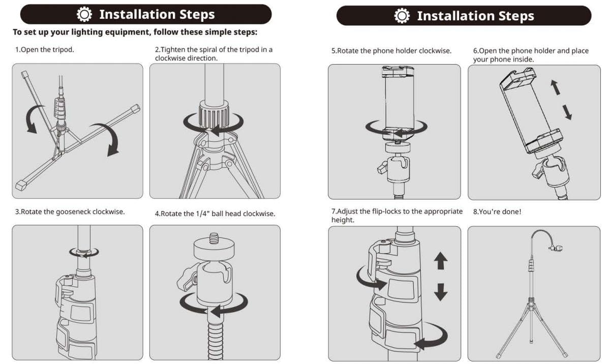Aureday Phone Tripod, 92" Cell Phone Stand with 15" Gooseneck, Remote and Phone Holder, Overhead & Selfie Stick for Recording/Watching/Vlog, Compatible with iPhone Android: 92in Black
