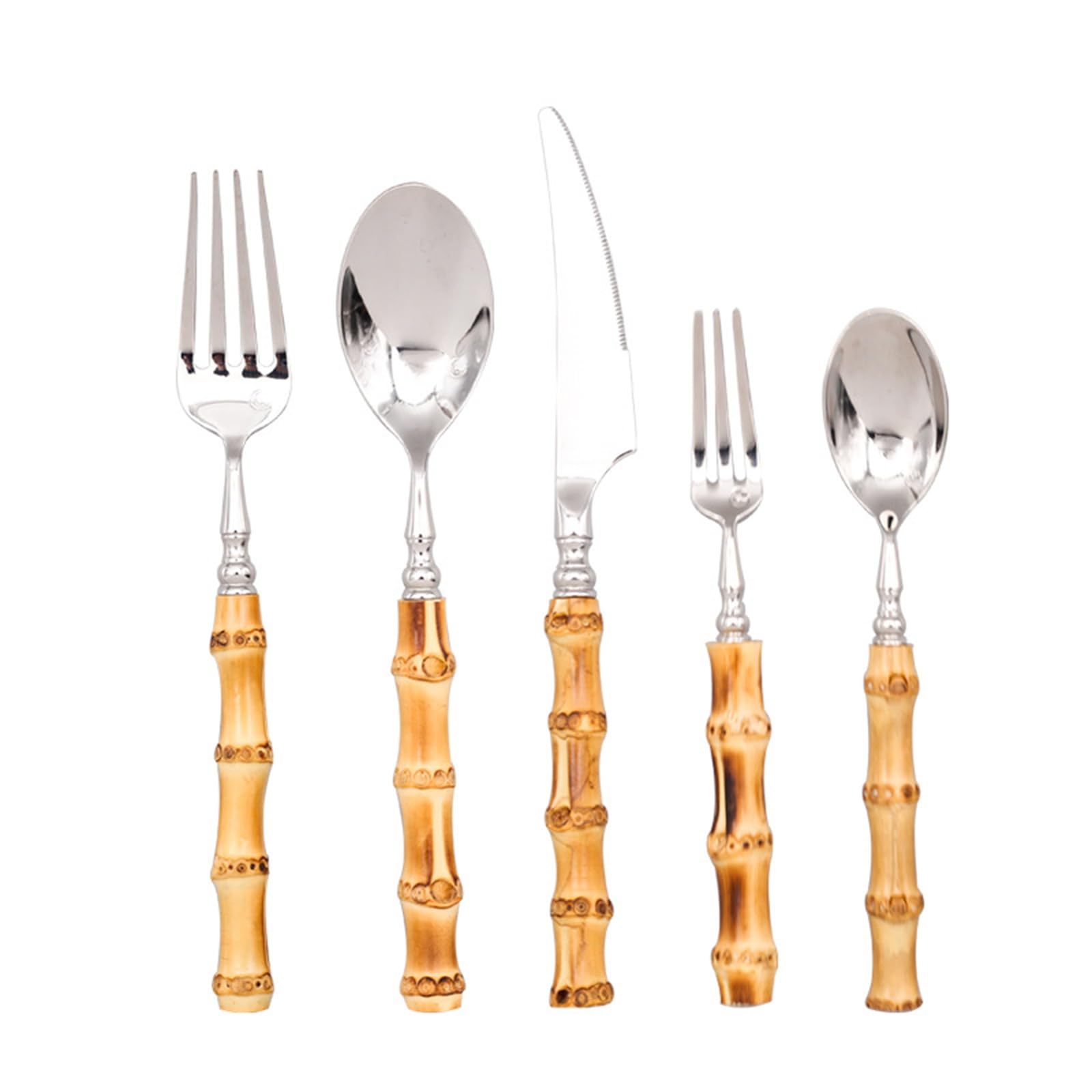 Silverware Set Flatware Set Cutlery Set for Home Party Hotel Use Classical Design Tableware Eating Utensils Include Forks