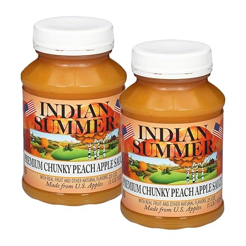 Miniatura 21 de Indian Summer Puré de manzana con cereza gruesa, 23 onzas (paquete de 6)