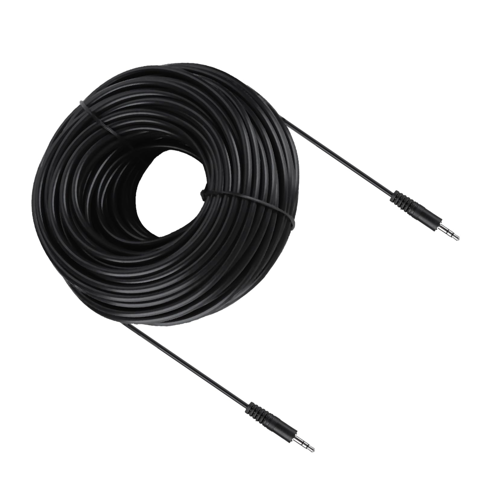 KANASI Câble audio blindé mâle à mâle en cuivre de 3,5 mm, cordon auxiliaire pour haut-parleurs et casque 30 m (30m)