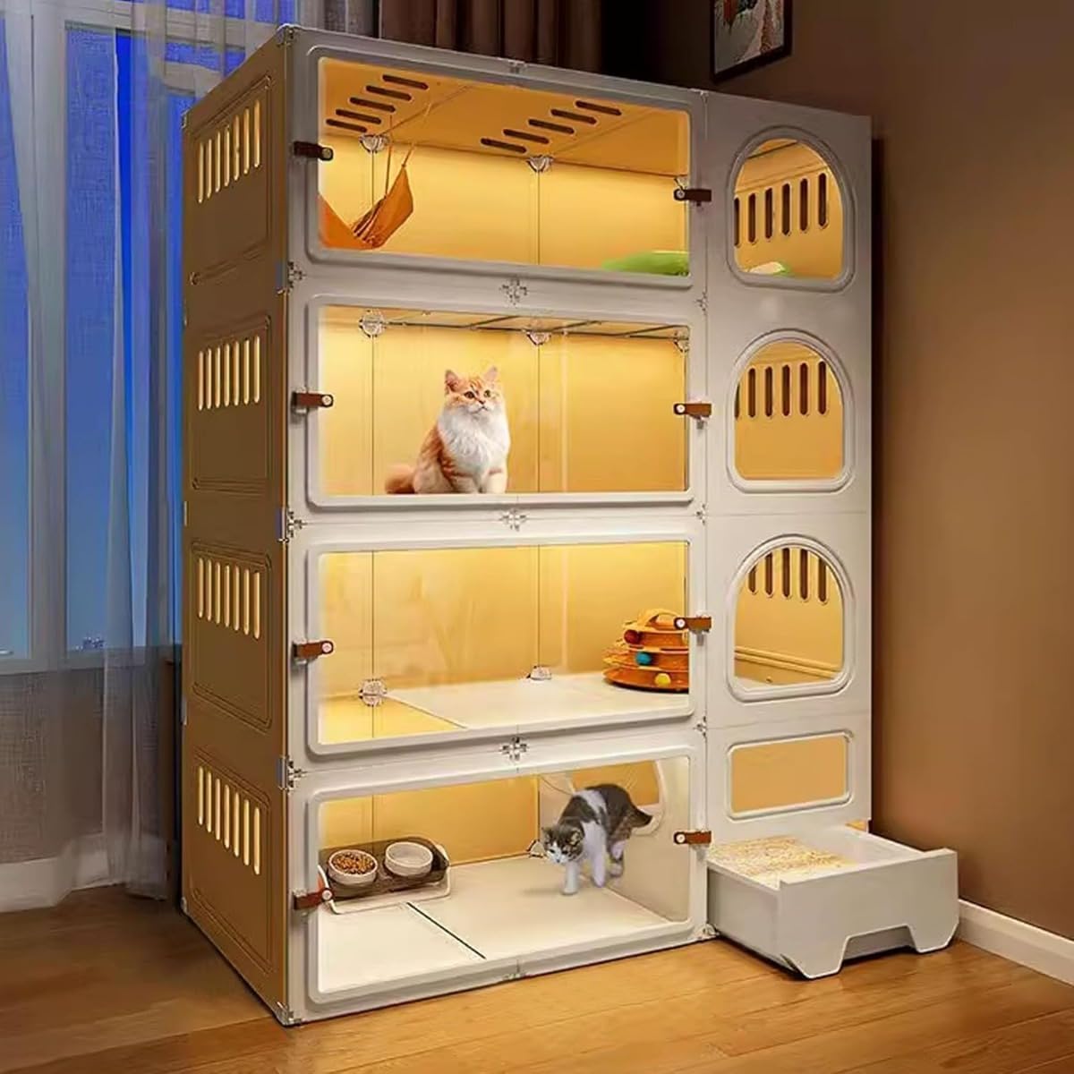 Amazon.co.jp: 【にゃんゲート】 LIFAXIA ペットゲート 猫 190cm ハイ