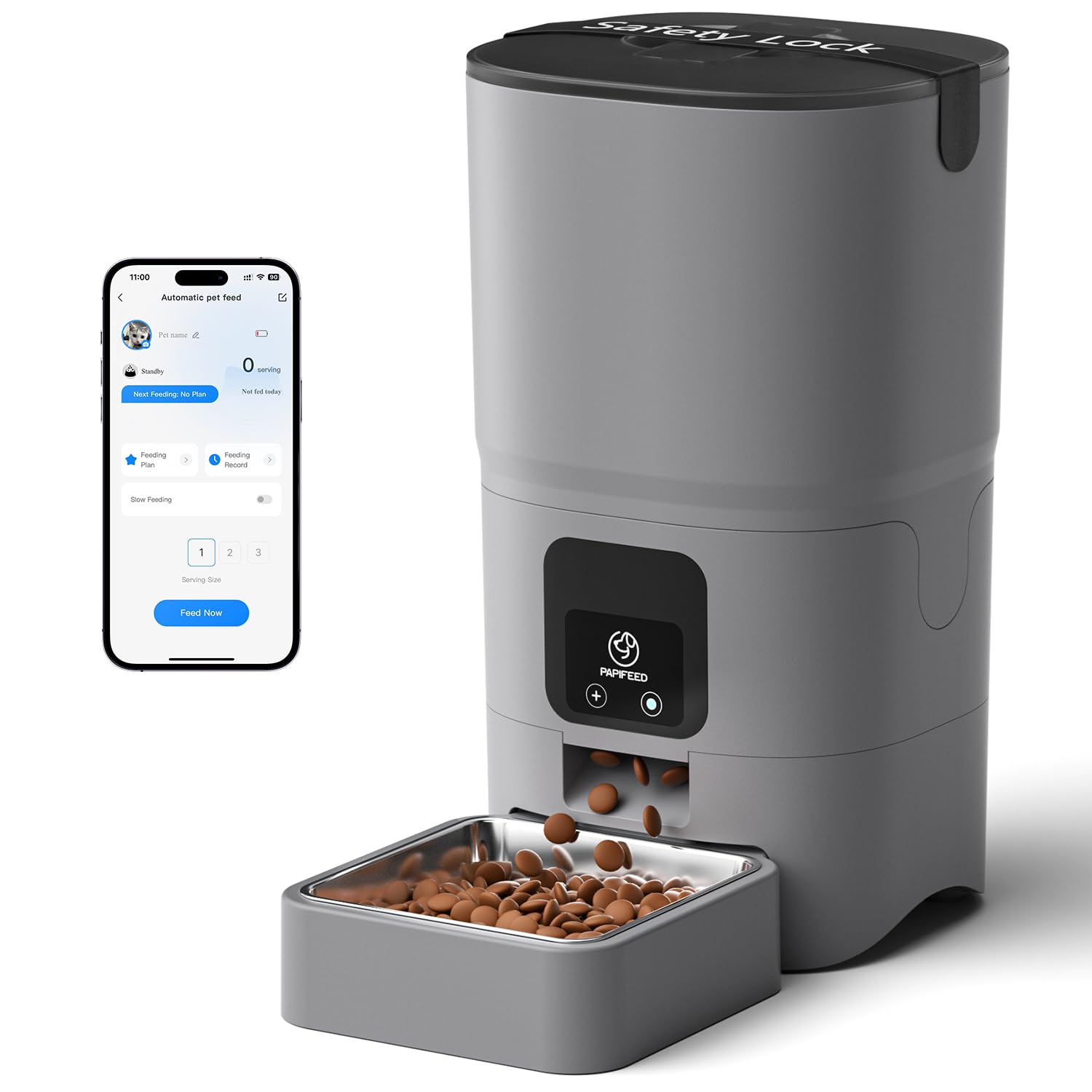 PAPIFEED 6L WiFi Automatic Cat Feeder