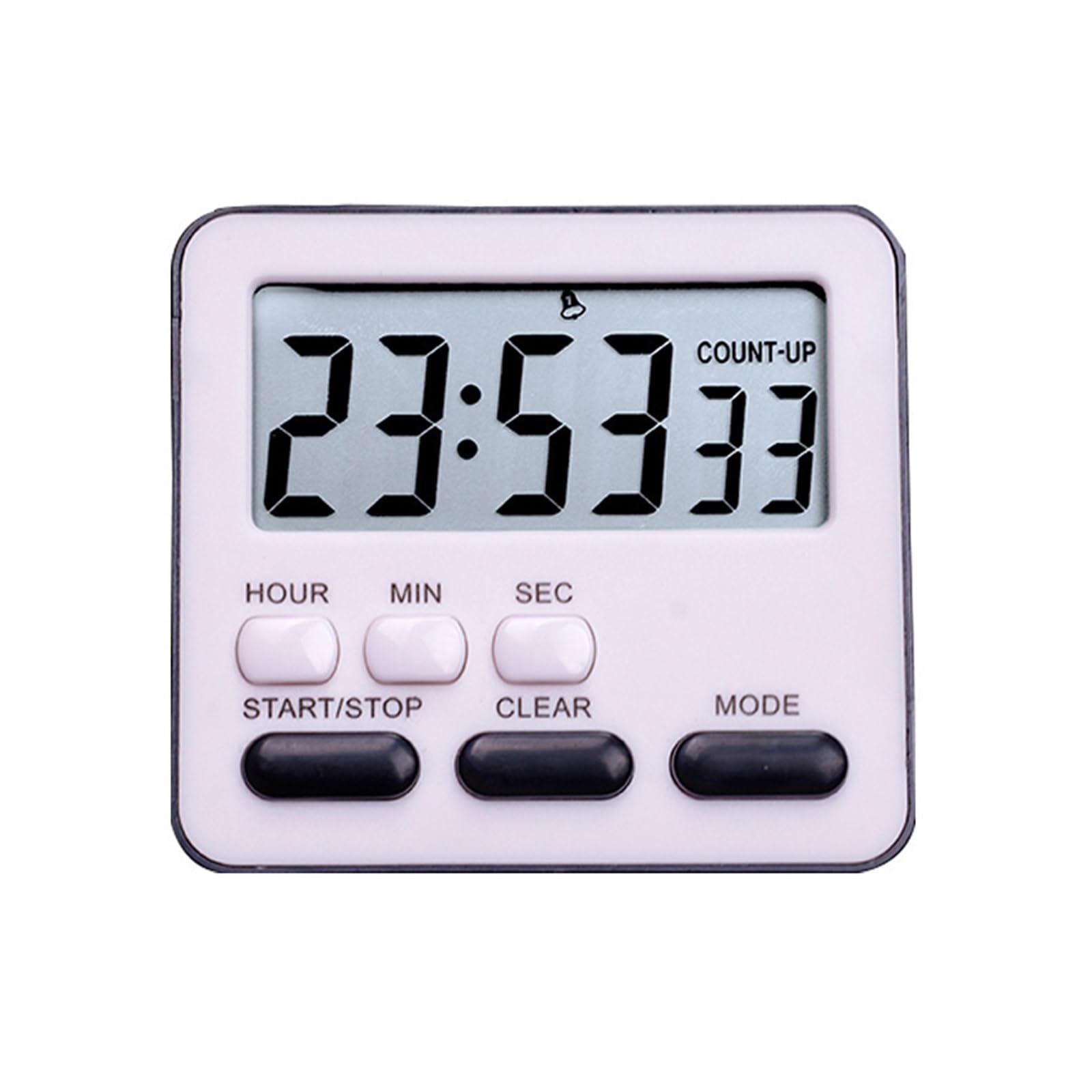 Student Timer Reminder Multi-function Kitchen Time Manager Baking Timing Cooking Reliable Efficient(Black)