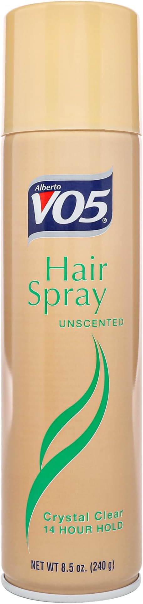 Alberto VO5 Crystal Clear Unscented Hair Spray - Volumizing Hair Spray for Styling - Frizz and Humidity Control - Clear Spray Formula - 8.5 oz