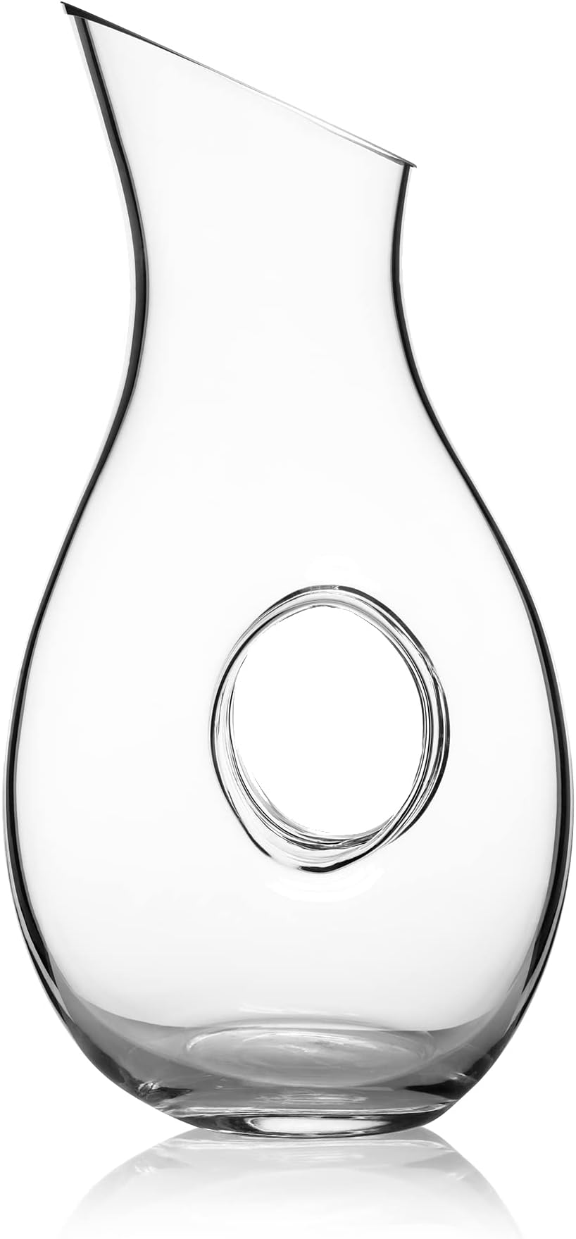 Luigi Bormioli Wine Carafe – 48 Oz Glass Decanter for Red, White & Rosé Wines, Serving Vessel with Generous Capacity – Ideal for Dinner Parties, Tastings & Daily Use – Clear Glass Construction