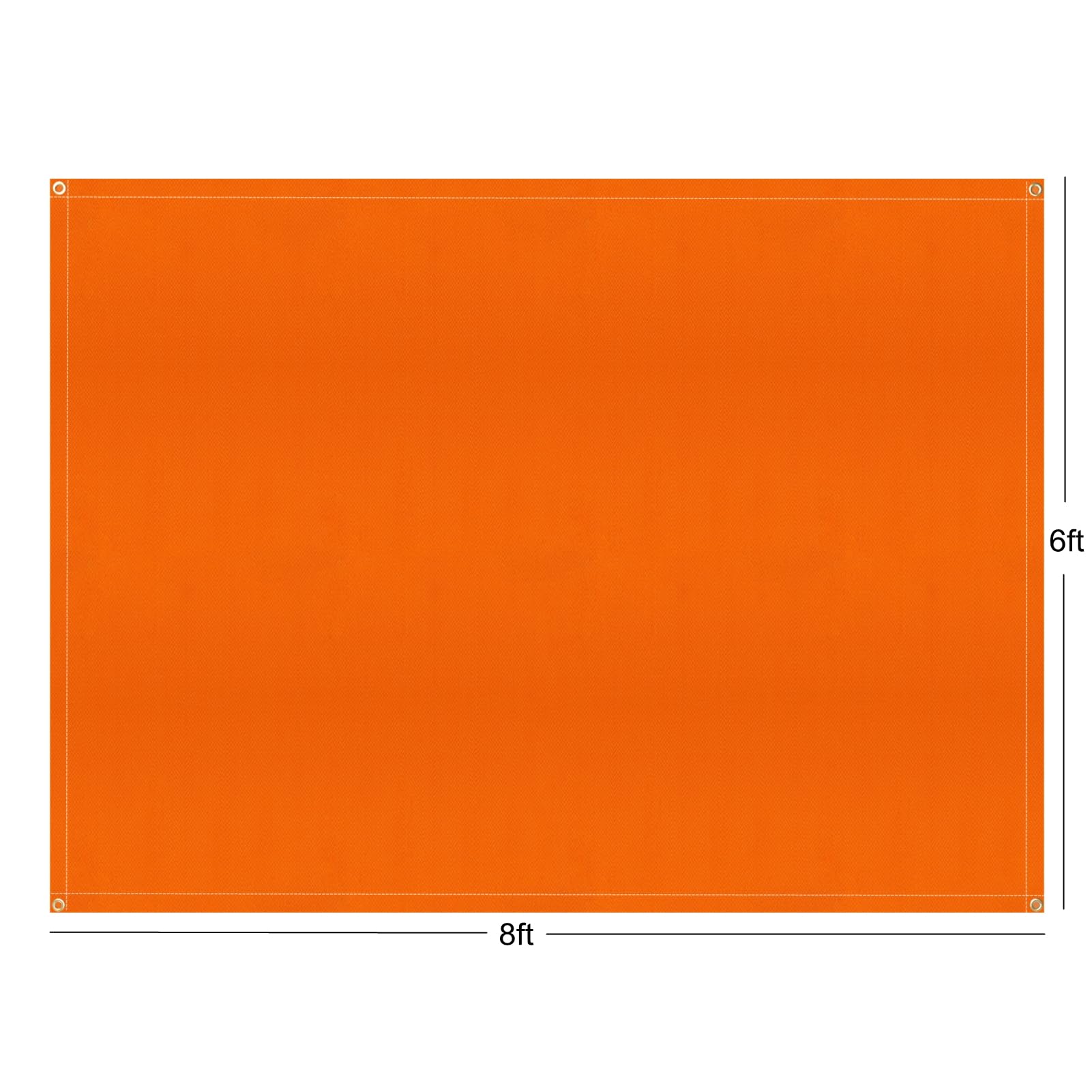 Manta de soldadura resistente de silicona de 6 x 8 pies, manta de soldadura con aislamiento térmico