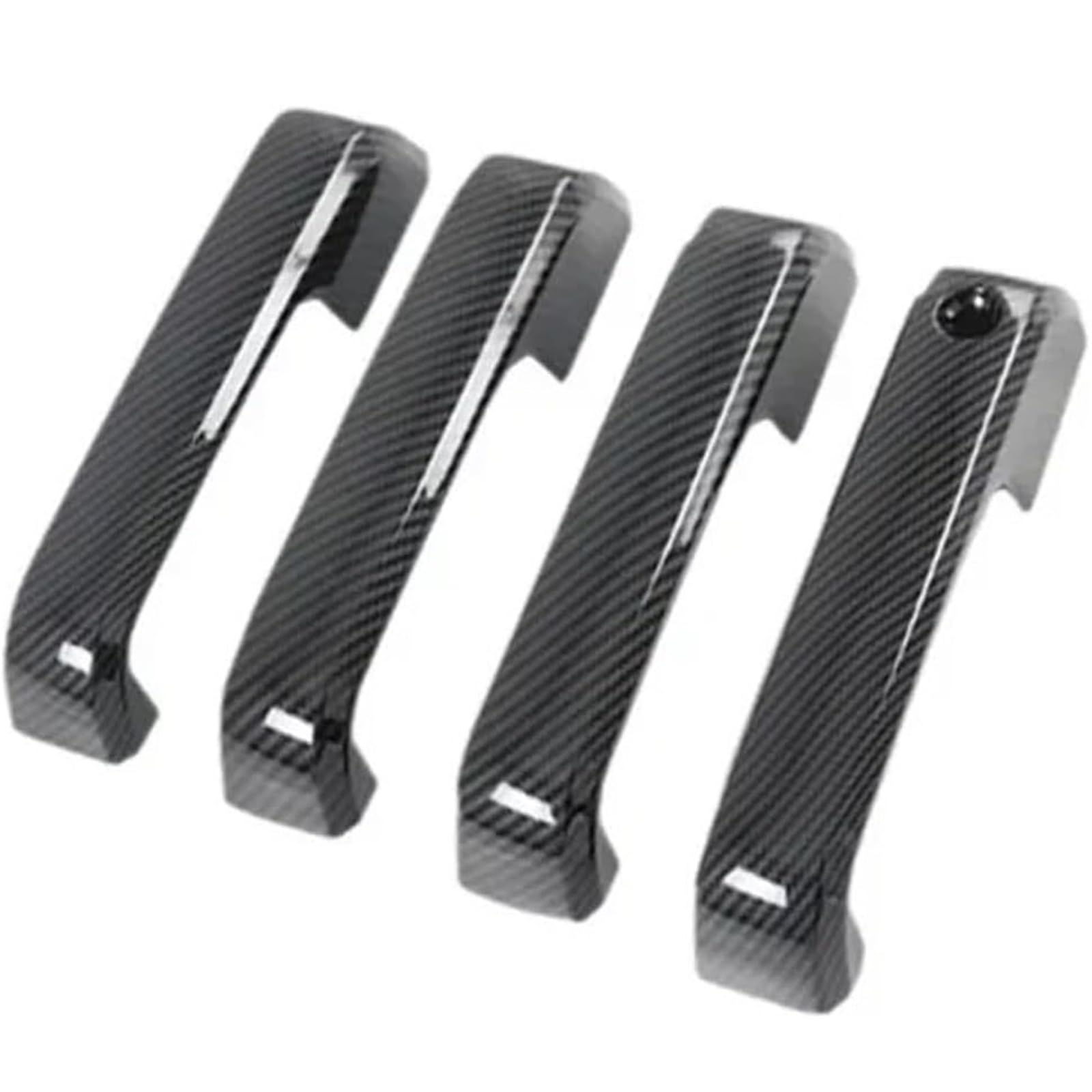 Glymzoi Carbon Fiber Car Exterior Door Handles Car Exterior Door Handle Svt For Raptor For F150 2022 Modification Accessories Cover Decorative Patch(Carbon Fiber)