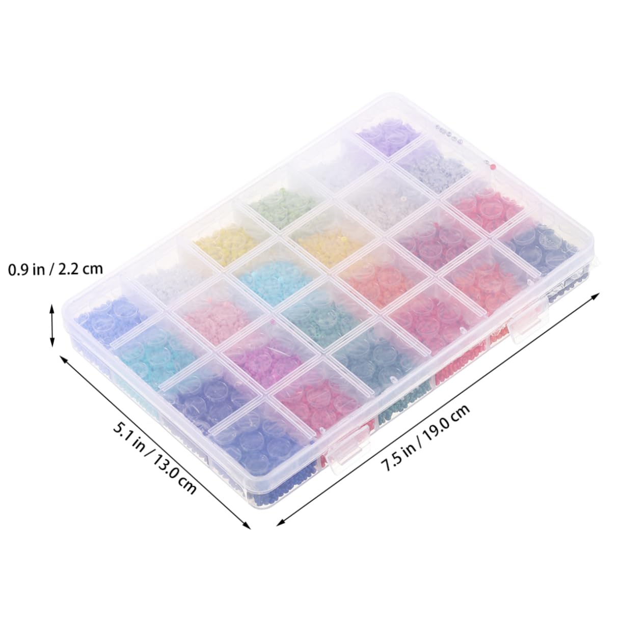 Cuentas Sueltas de Vidrio Redondas 2mm para Joyería DIY