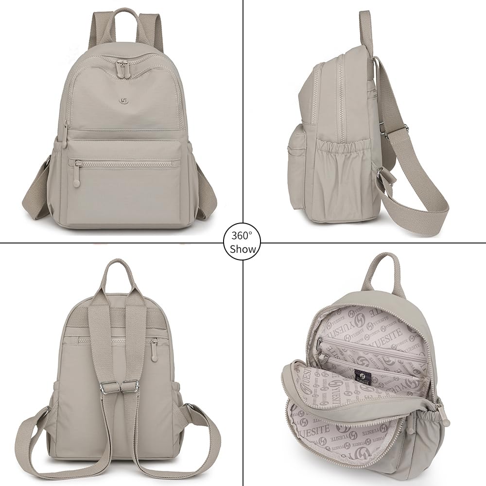 Rucksack Damen Wasserdicht Nylon Damenrucksack Casual Daypack Frauen Elegant Schultertasche Cityrucksack Reiserucksack für Reisen Schule Arbeit