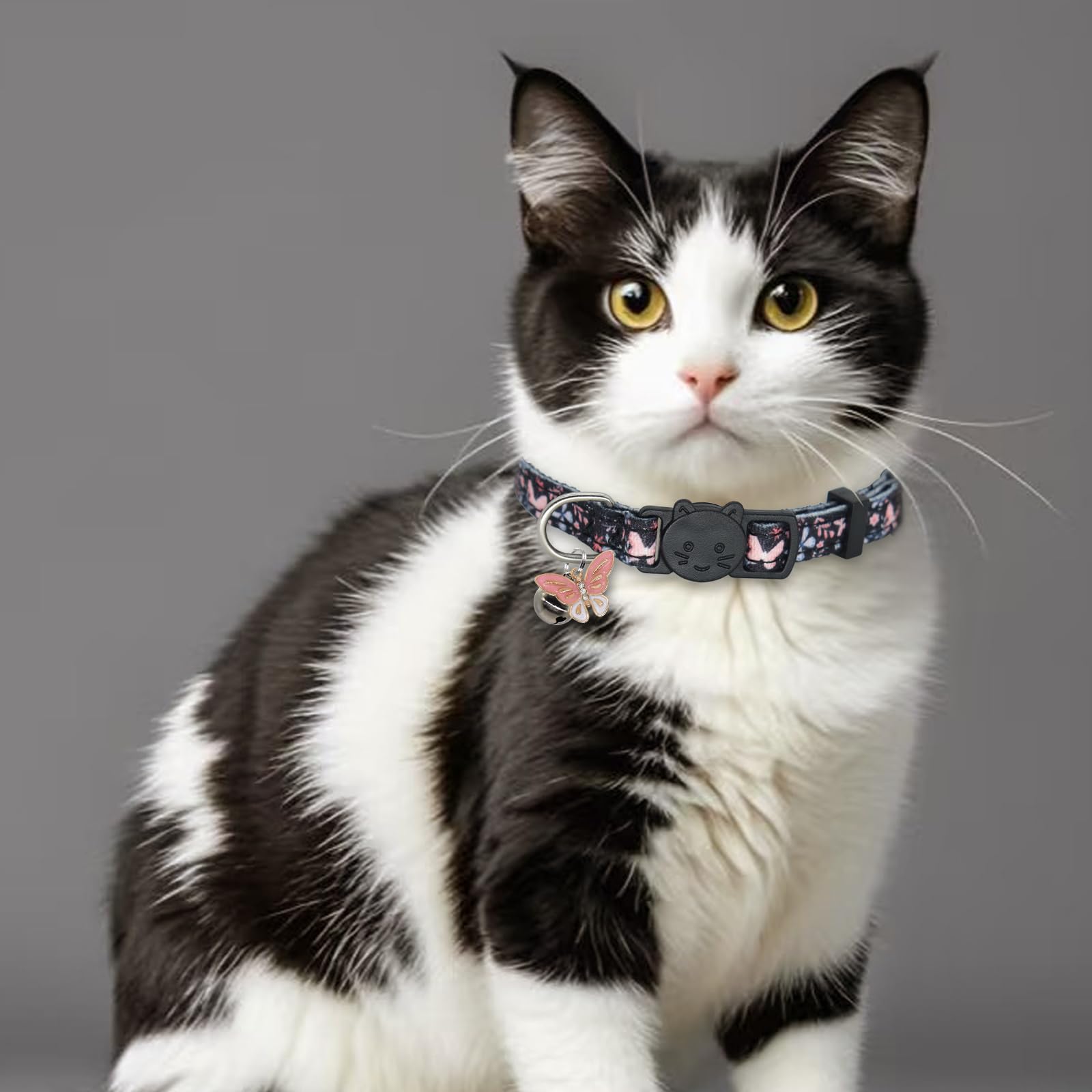 Katzenhalsband, Baumwolle, 2 Stück, Katzenhalsband mit Glöckchen, Abreißhalsbänder für Mädchen, Jungen, Katzen, Kätzchen