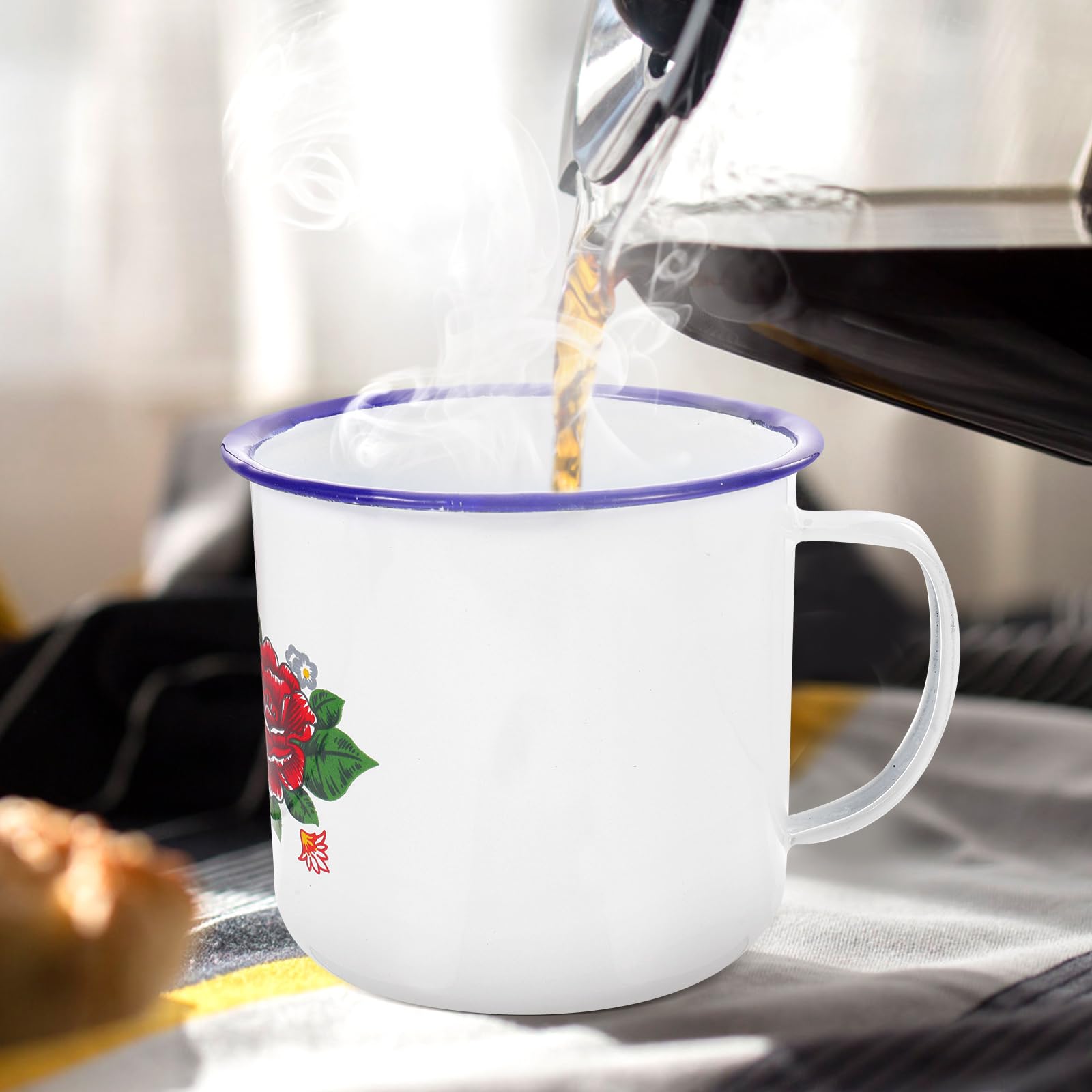 Taza De Té Asiática De Cerámica - Hecha A Mano | Apta Para Microondas Y Lavavajillas