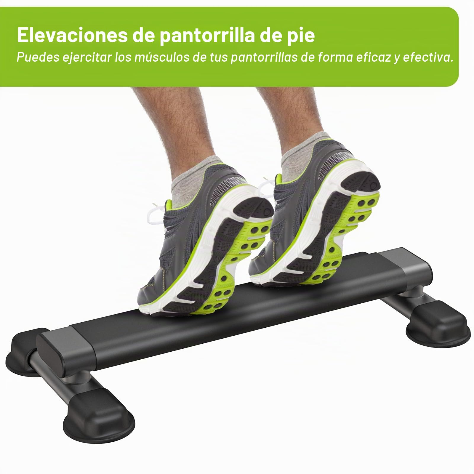 Kipika Versátil barra de elevación de pantorrillas, máquina de elevación de pantorrillas de acero resistente para gimnasio en casa, diseño antideslizante, perfecta para elevaciones de pantorrillas,
