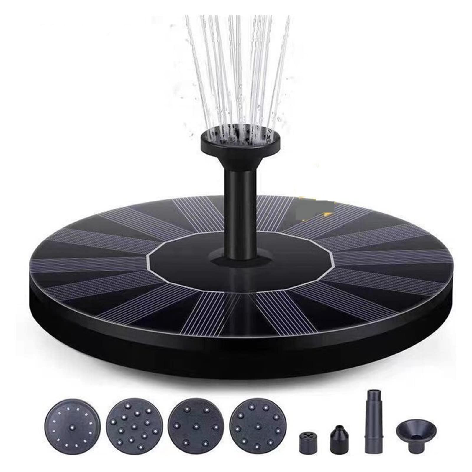 Mini Solar Fountain Pool Pond Waterfall Sun Garden Decoration Outdoor Bird Bath Powered Floating Water Efficient Use Of Energy(13cm)