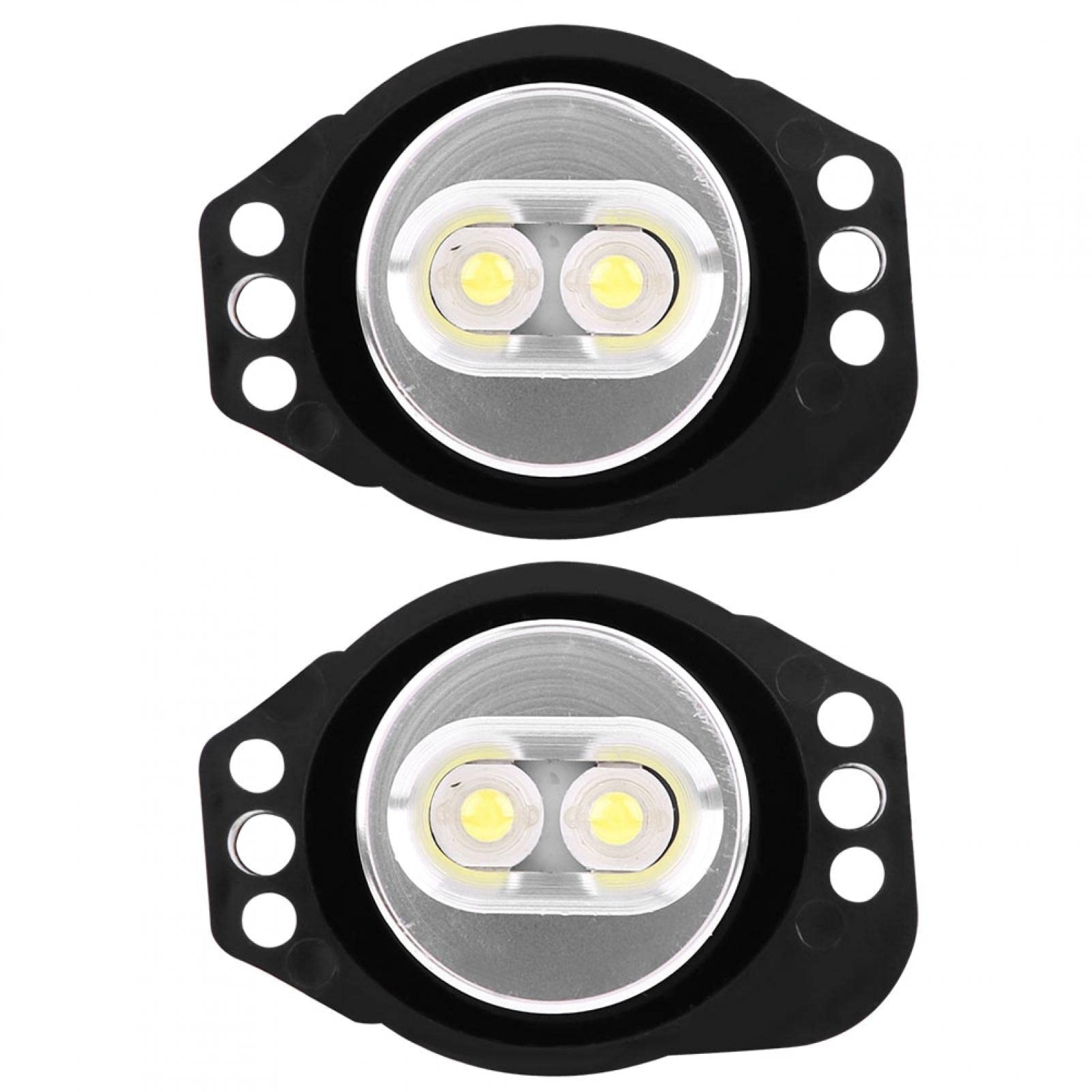 Yctze 2pcs Feux de Gabarit LED Angel Eyes 12 W Ampoules Antibrouillard Ampoules de phare LED pour Phares Auto E90 E91 05-08