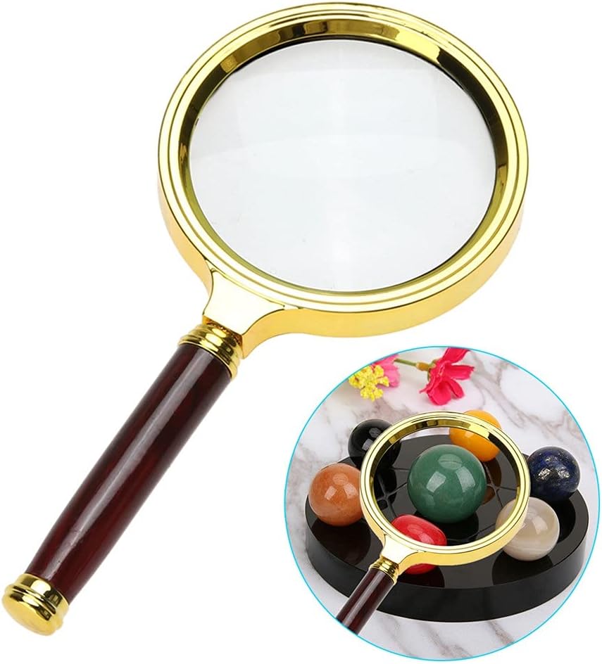 Large Magnifying Glass Magnifier Lens Reading Map Jewelry Loupe 10X