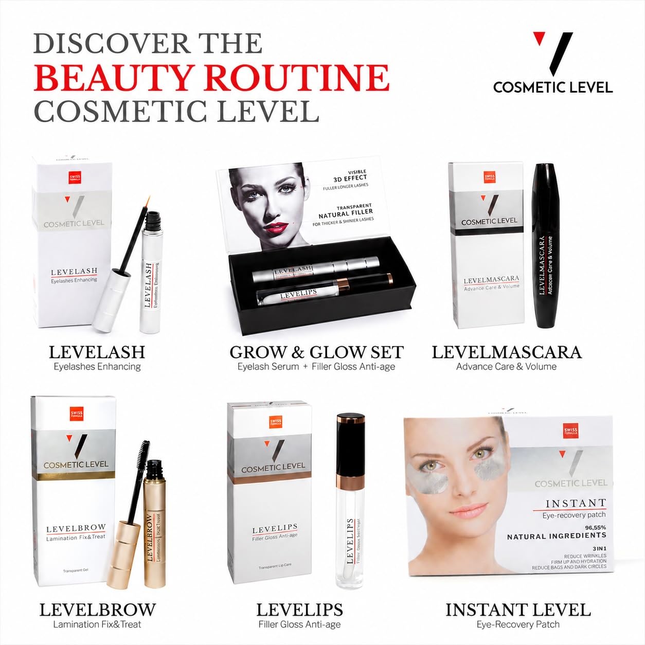 GROW & GLOW SET | EYELASH SERUM + FILLER GLOSS ANTI AGE | LONG EYELASHES & PLUMPING LIPS | ED.LIMITOWANY ZESTAW