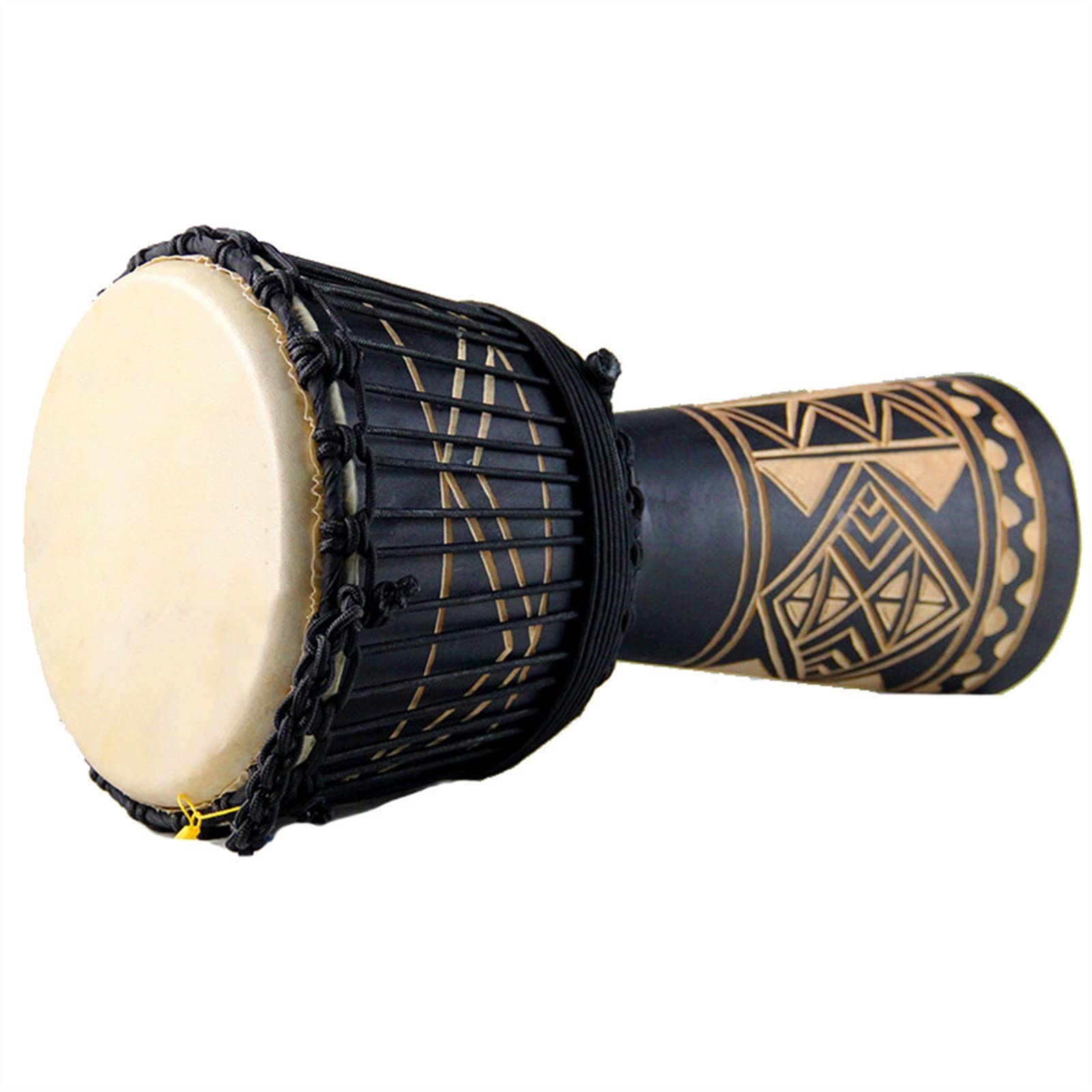 FLFL Djembe Tambor 10 Pulgadas 12 Pulgadas Djembe Toda La Madera Tallada Tallada De Piel De Cabra Percusión para Adultos Y Niños (Color : 10 Inch)