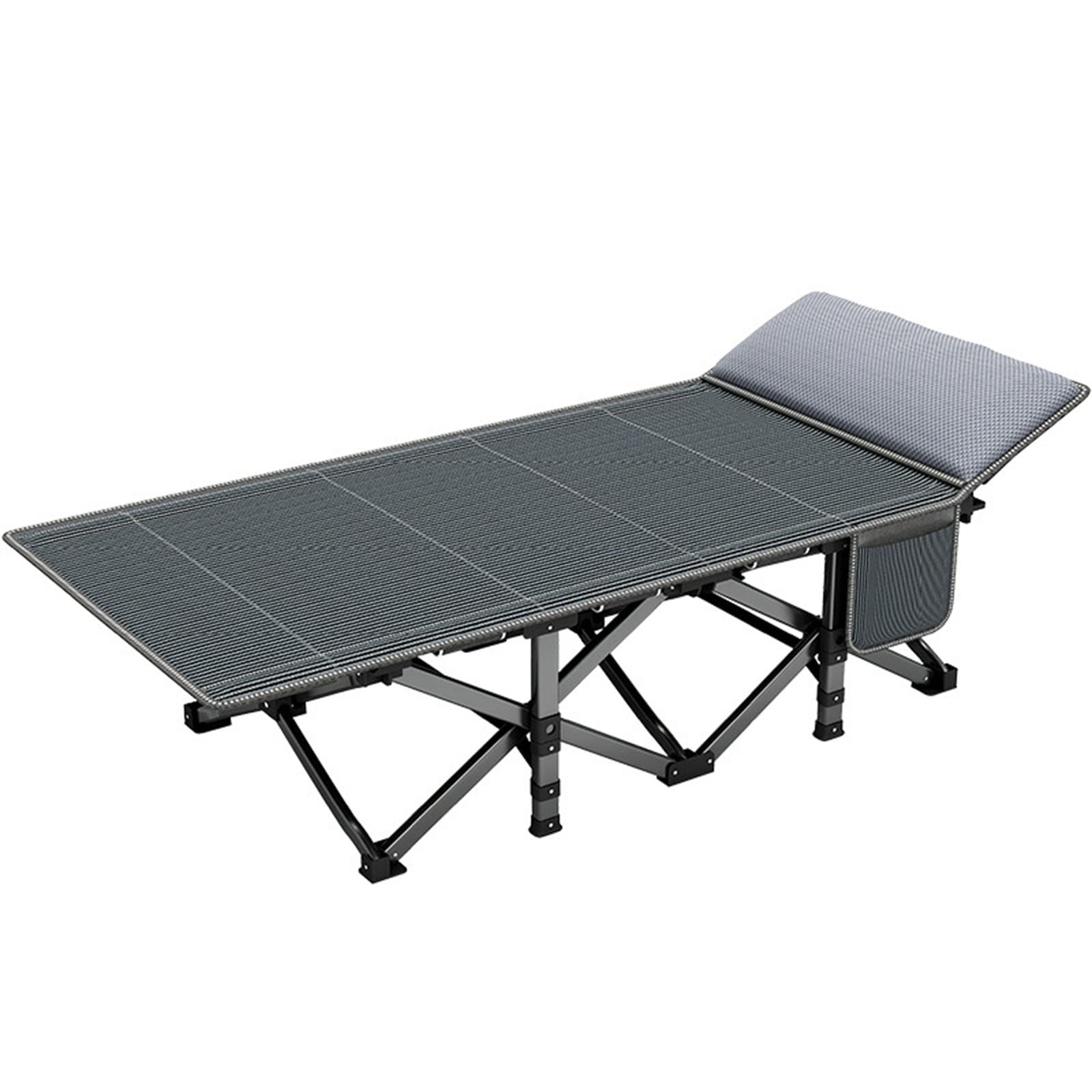 Lit de camp pliable robuste pour adulte lit de camping extérieur intérieur