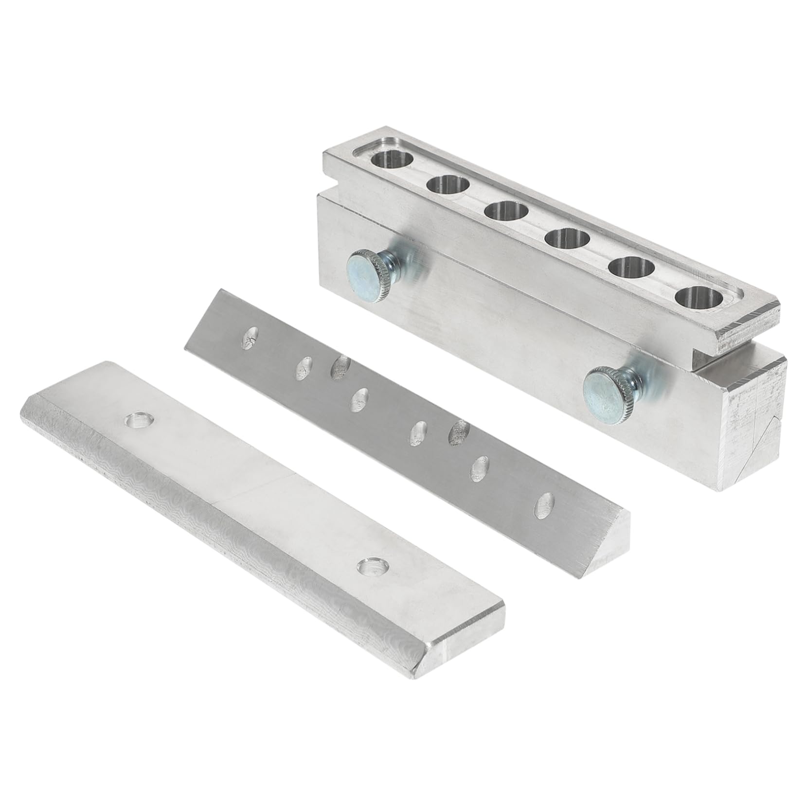 CALLARON Molde de Lápiz Labial DIY de Aleación de Aluminio 6 Agujeros, Pulido Fino y Fácil de Transportar para Fabricación Casera de Bálsamo Labial en Exteriores