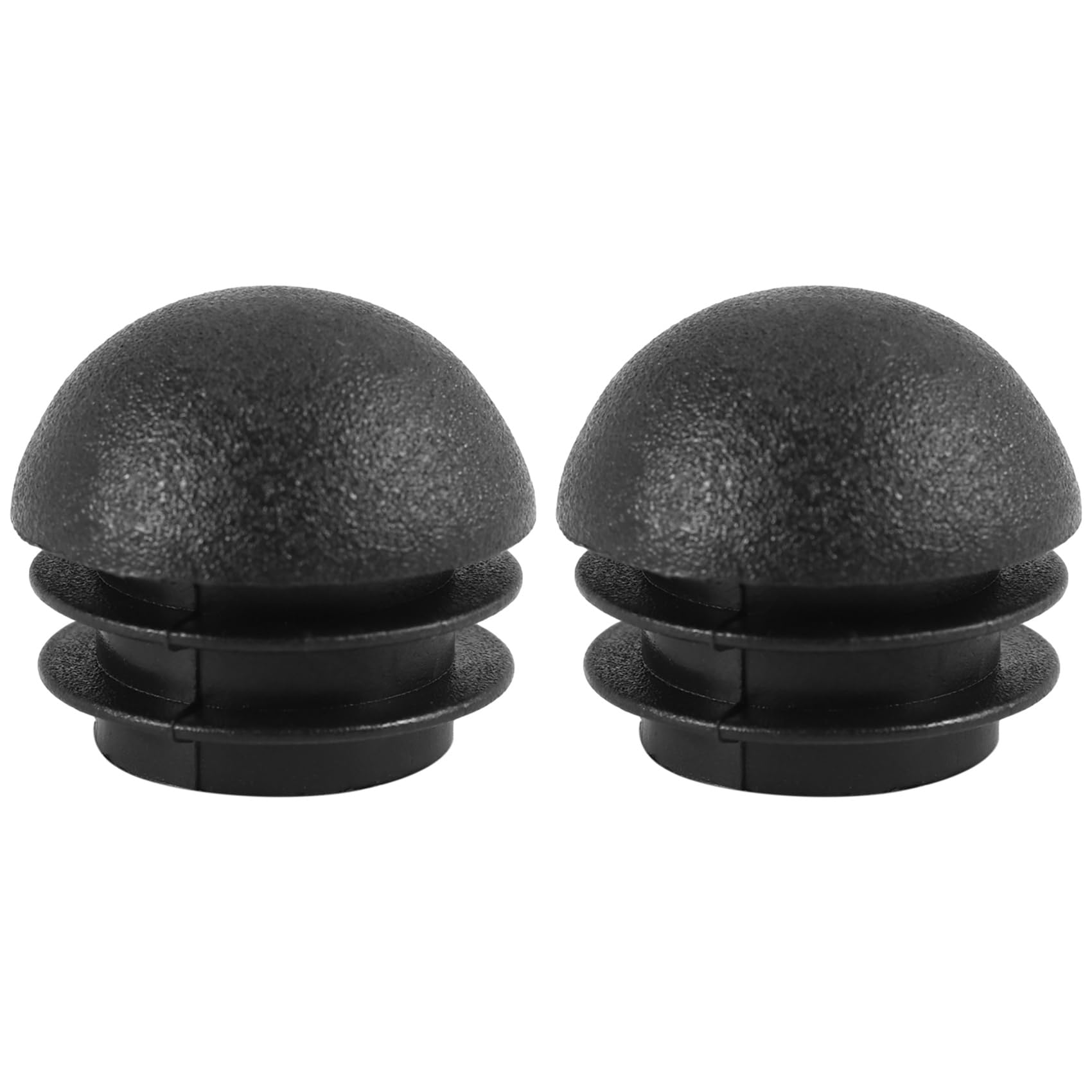 Diheohg 2 Round Plastic Tube 25mm Diameter Inserts Black Blanking Plugs