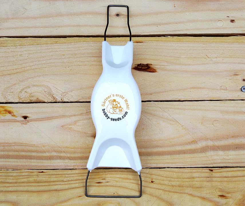 Bobby-Seeds Schwedische Jätefaust Weiß, Handhacke & Unkrautjäter für präzises Jäten, ergonomisch & leicht, 2 Arbeitsbreiten 2,5 & 6,5 cm, Gartenwerkzeug für Hochbeet & Gemüsebeet