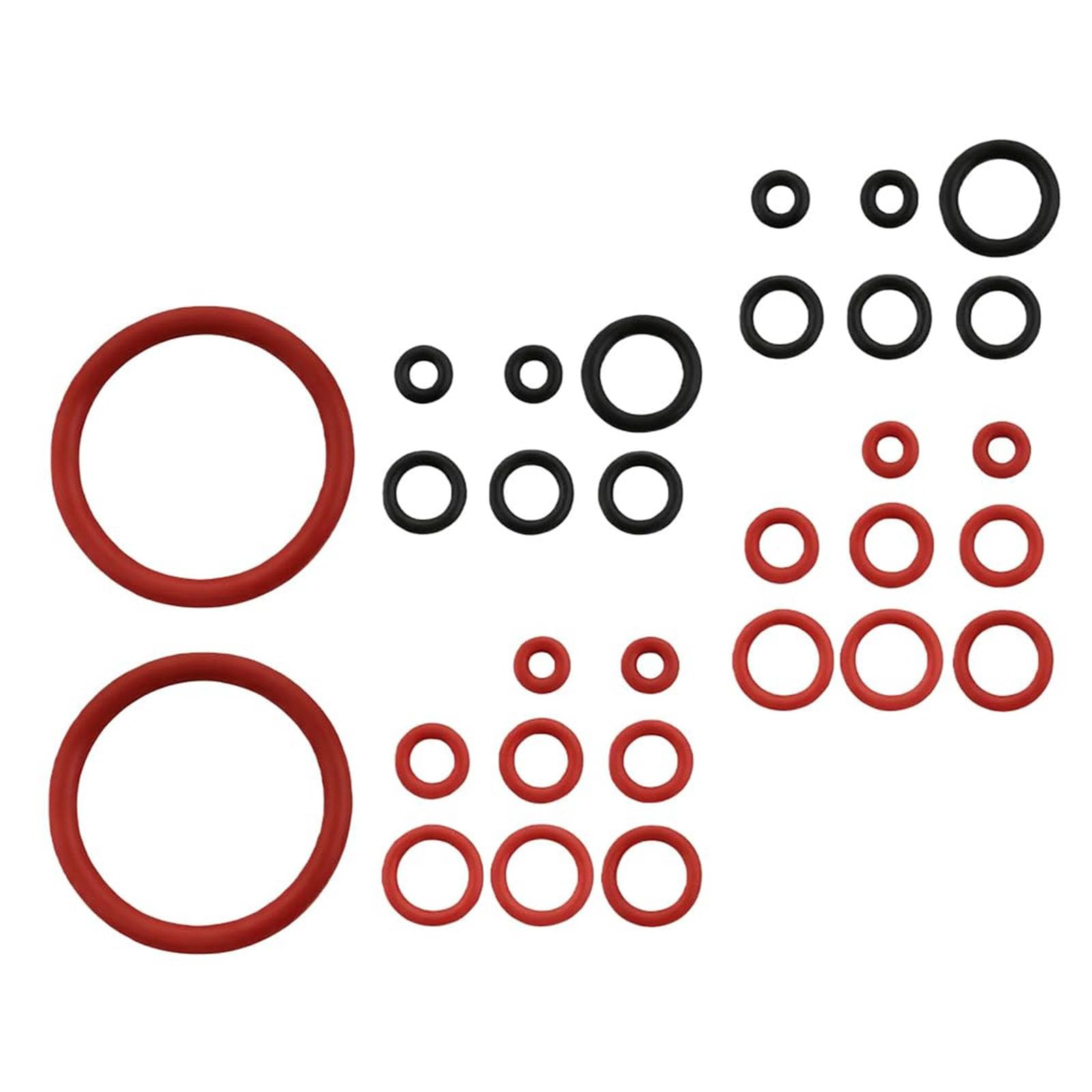 Mekalero Of 30 High Temperature Resistant Silicone Gasket Sealing Rings Leakage Protections for Coffee Machine Repair Espresso Machine Replacement Gasket