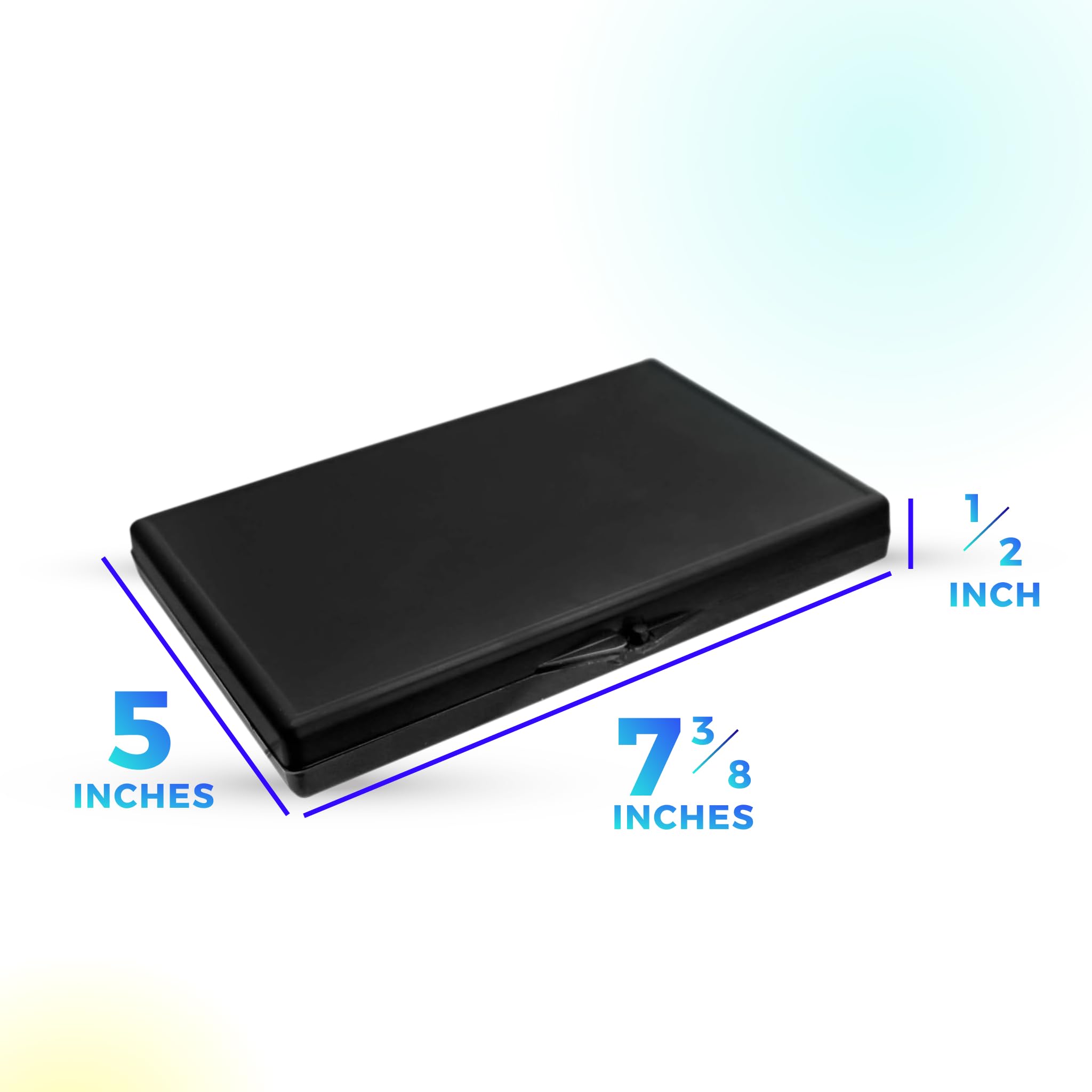 Caja de almacenamiento antiestática para componentes electrónicos, caja rígida con tapa negra con bisagras, funda protectora con espuma, 6 pulgadas de largo x 4 pulgadas de ancho x 1/2 pulgadas de